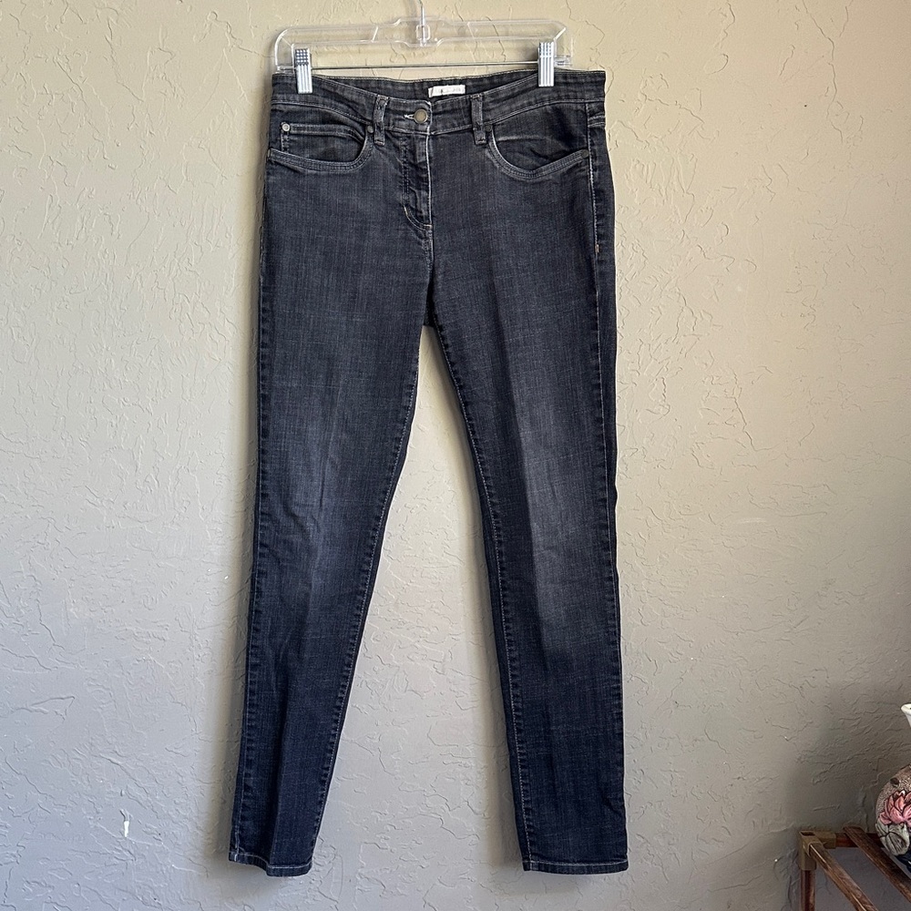 Eileen fisher black skinny‎ jeans size 8